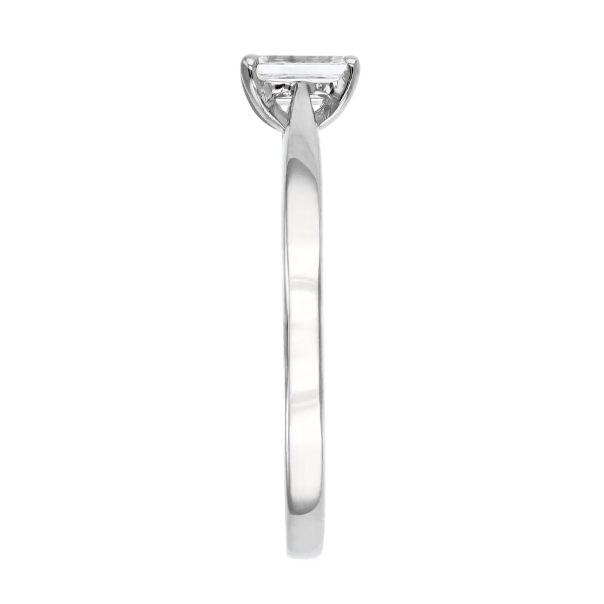 0.31ct Lab Grown Emerald Cut Diamond Solitaire Engagement Ring | Platinum