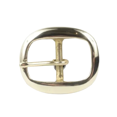 1.25 Inch 32mm Brass Oval Belt Buckle