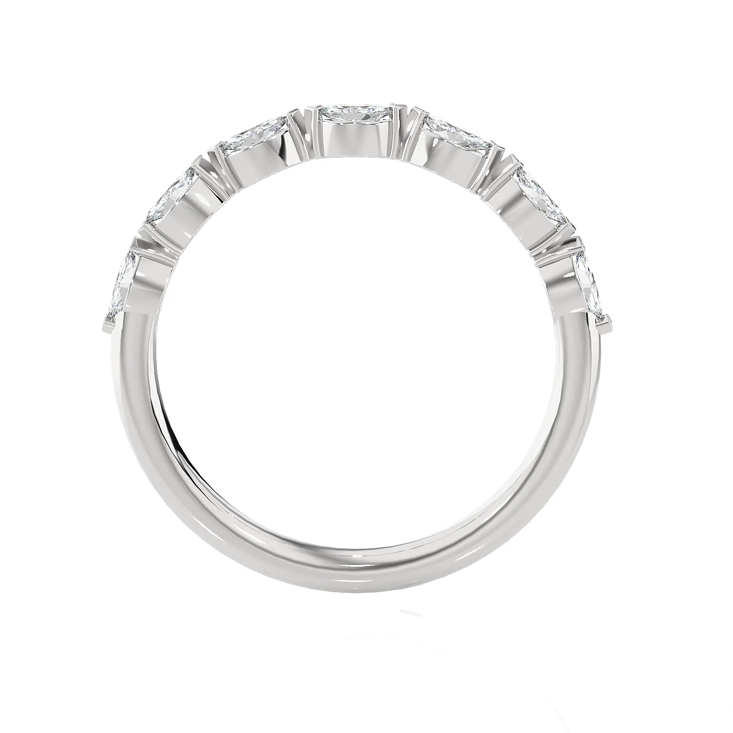 1/4 ctw Marquise Lab Grown Diamond Anniversary Ring