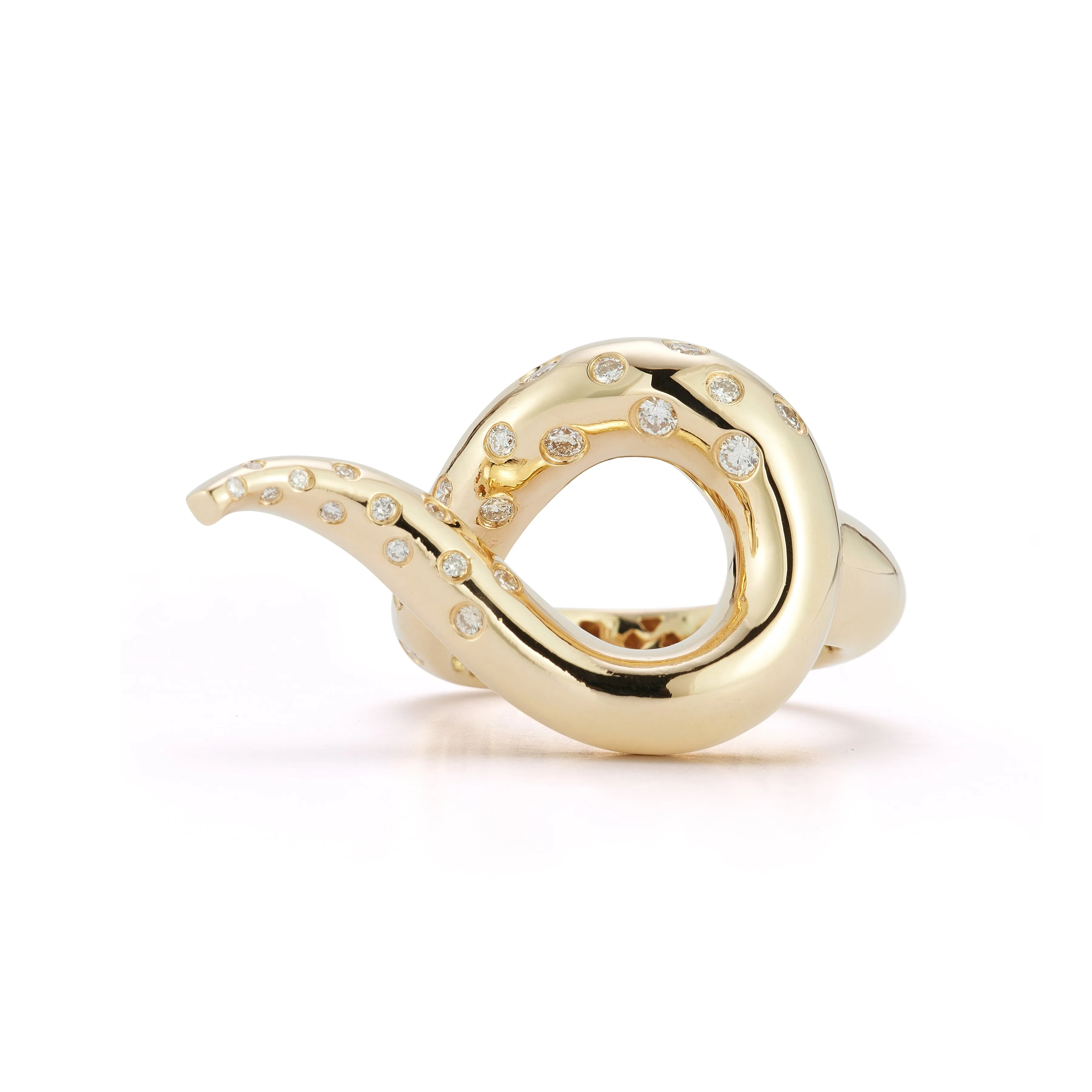 14kt Swoosh Ring