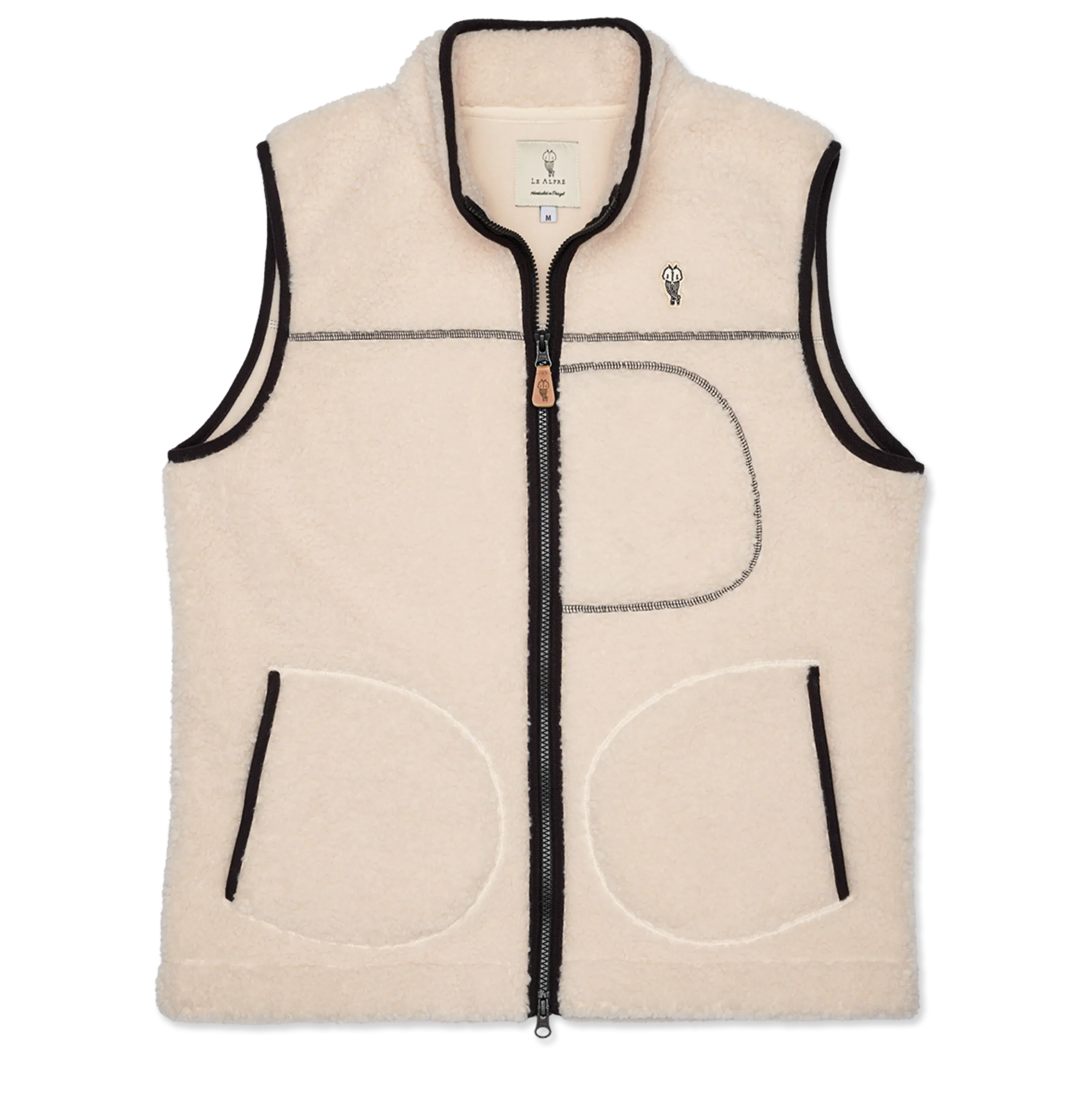 Alfré Cream Fleece Gilet