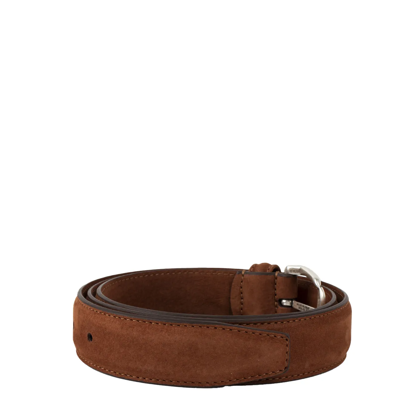 Andersons A0014 Narrow Nubuck Belt Light Brown