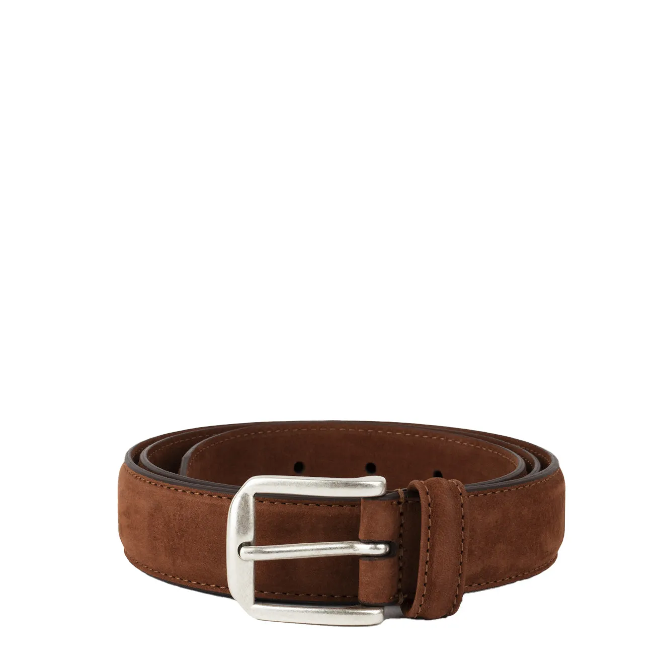 Andersons A0014 Narrow Nubuck Belt Light Brown