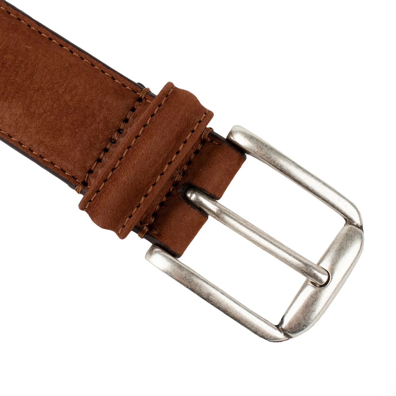 Andersons A0014 Narrow Nubuck Belt Light Brown