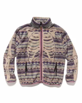 ASHLAND Stripe & BONE Fleece ZIP Blouson Purple