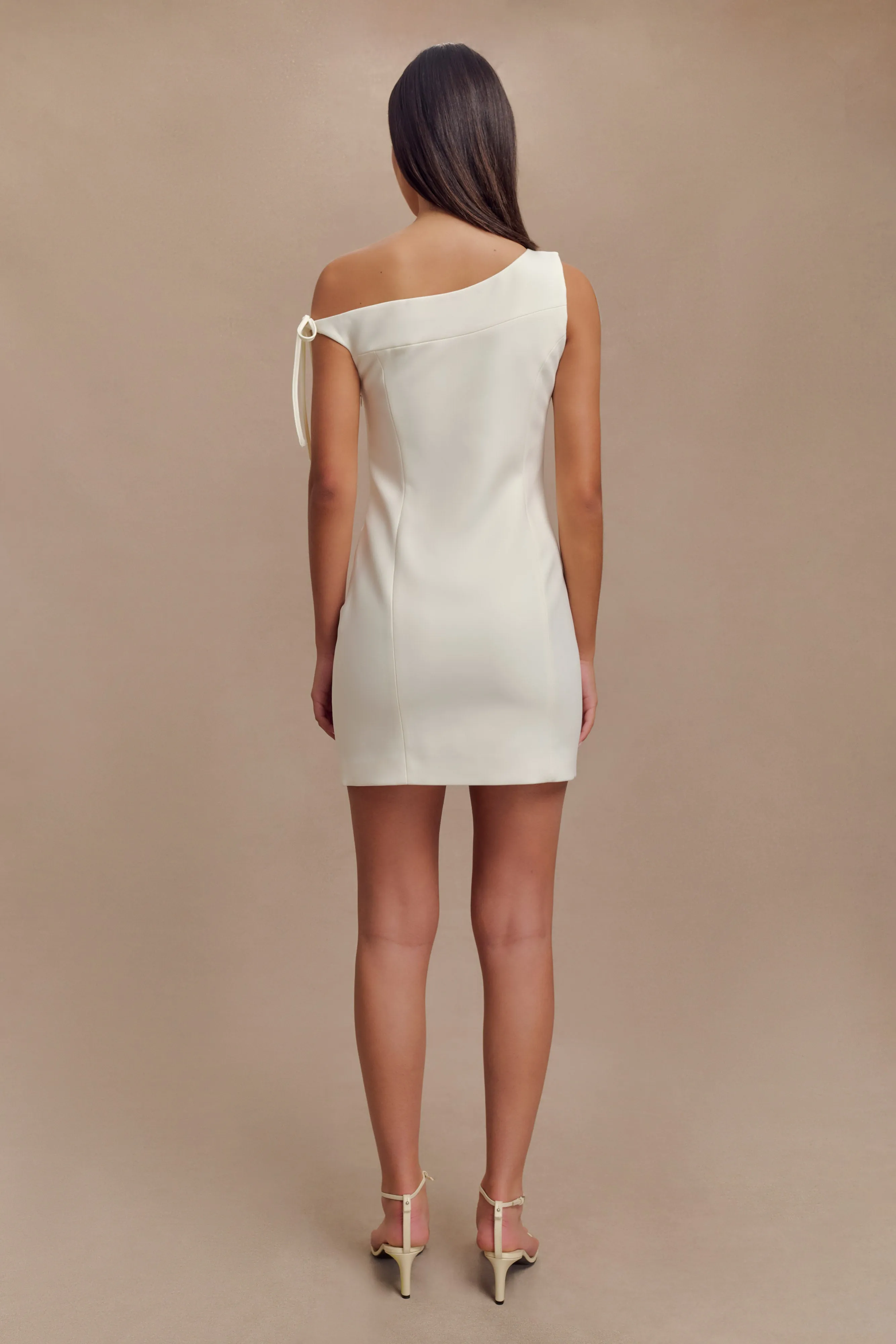 Baker Suiting Off Shoulder Dress - Ivory