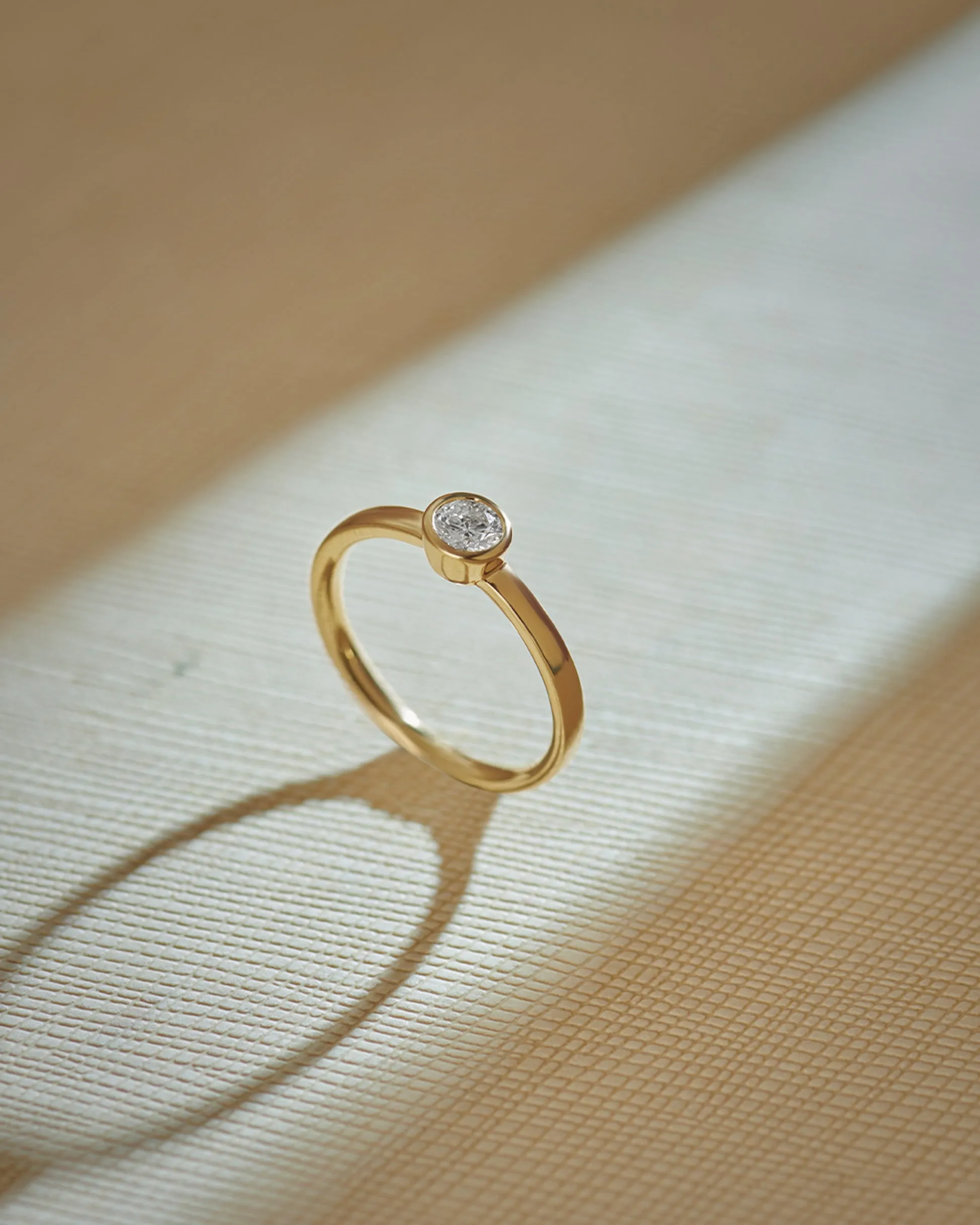 Bezel Solitaire Ring