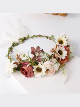 Bohemian Wildflower Crown Headband