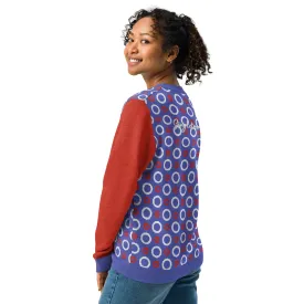 Circle Back in Purple Knitted Crewneck Sweater