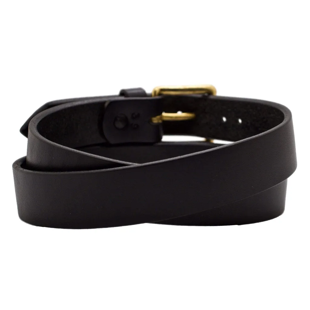 CLASSIC NARROW 1.25 BLACK Leather Belt