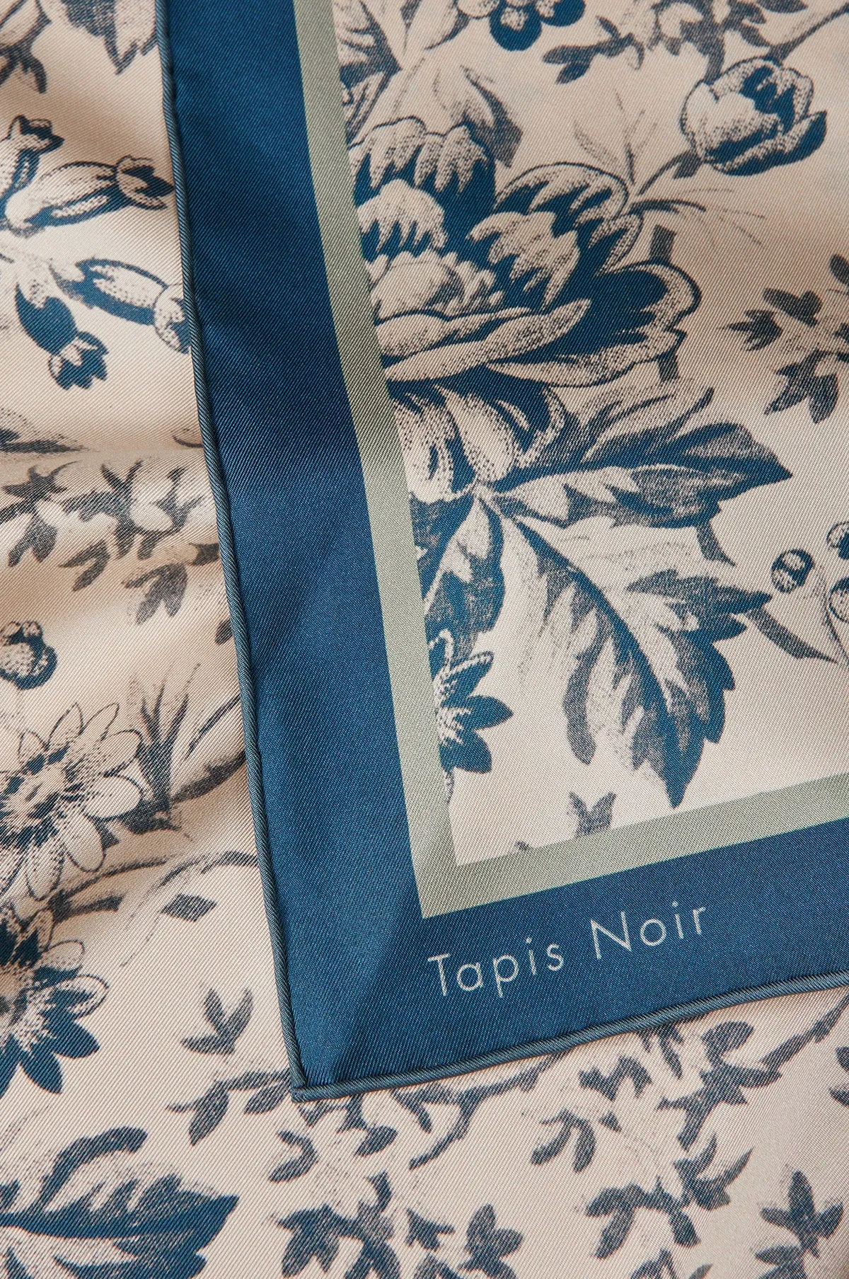 Classical Blue Toile Scarf Light Blue