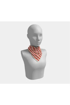 Coral Orange Square Scarf