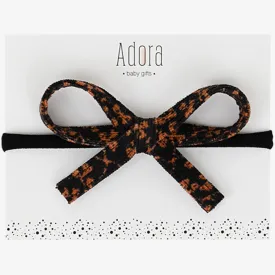 CORDUROY HEADBAND - Luggage Floral