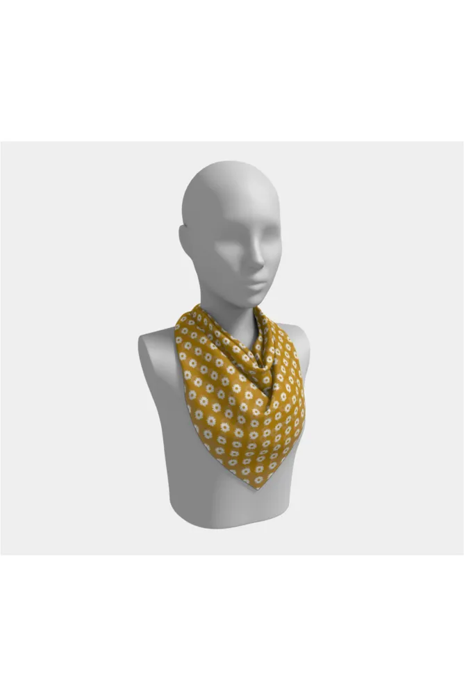 Daisy Dots Square Scarf