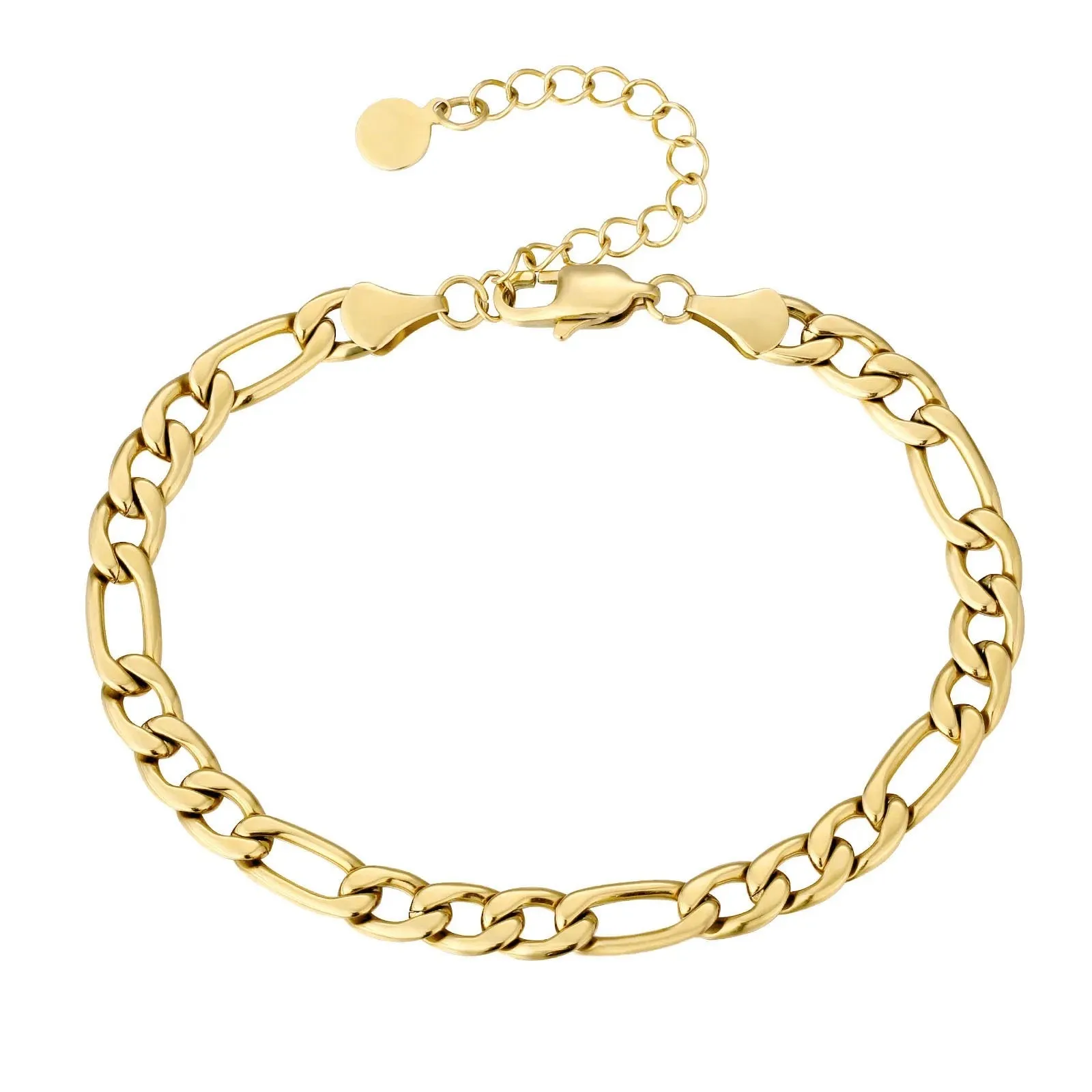 Distrupted Link Gold Chain Bracelet