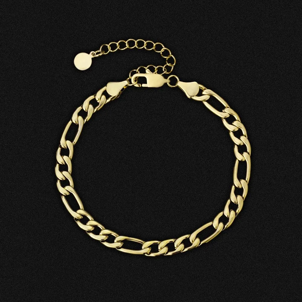 Distrupted Link Gold Chain Bracelet