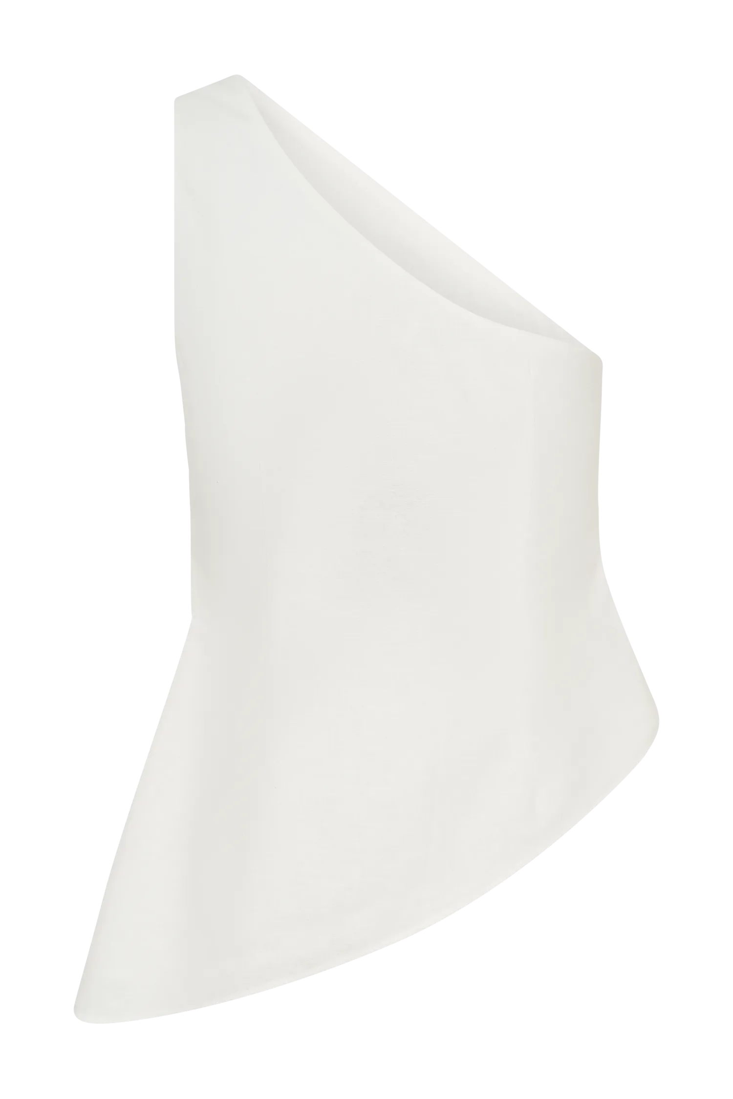 Dora Linen One Shoulder Top - Ivory