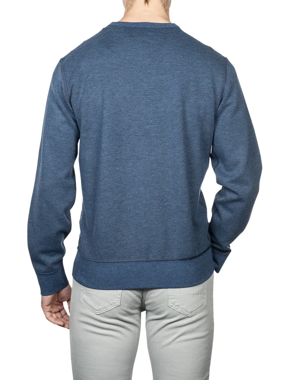 Double-Knit Sweatshirt Blue