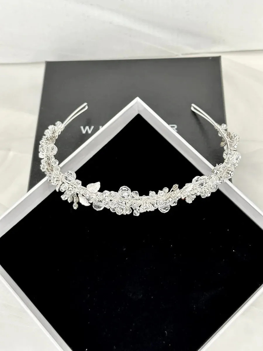 Evie - Clear Crystal Bridal Headband