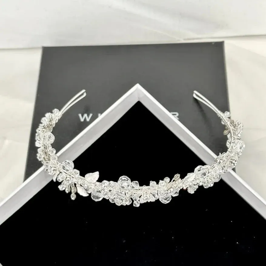 Evie - Clear Crystal Bridal Headband