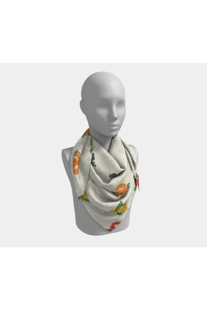 Floral Moments Square Scarf