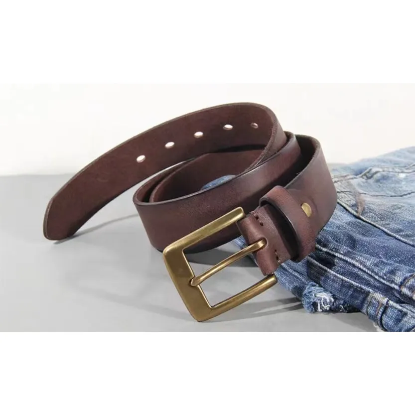 Funki Buys | Belts | Men's Vintage Handmade Rustic Leather Belt