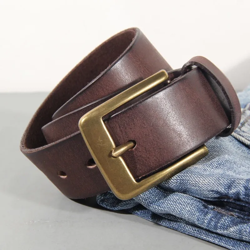 Funki Buys | Belts | Men's Vintage Handmade Rustic Leather Belt