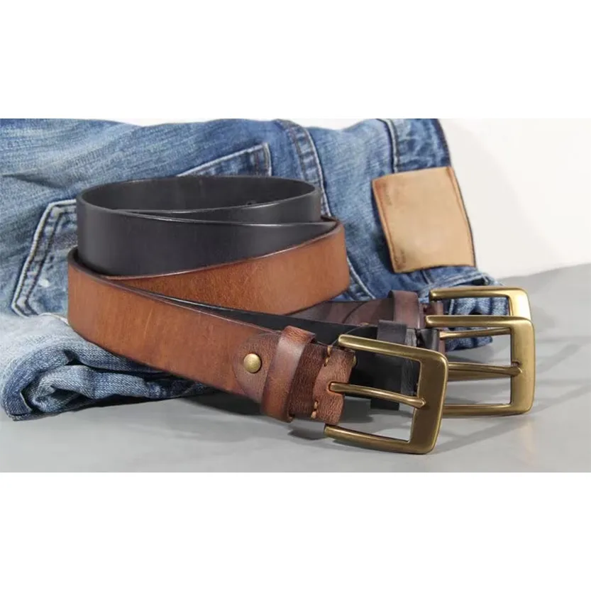 Funki Buys | Belts | Men's Vintage Handmade Rustic Leather Belt