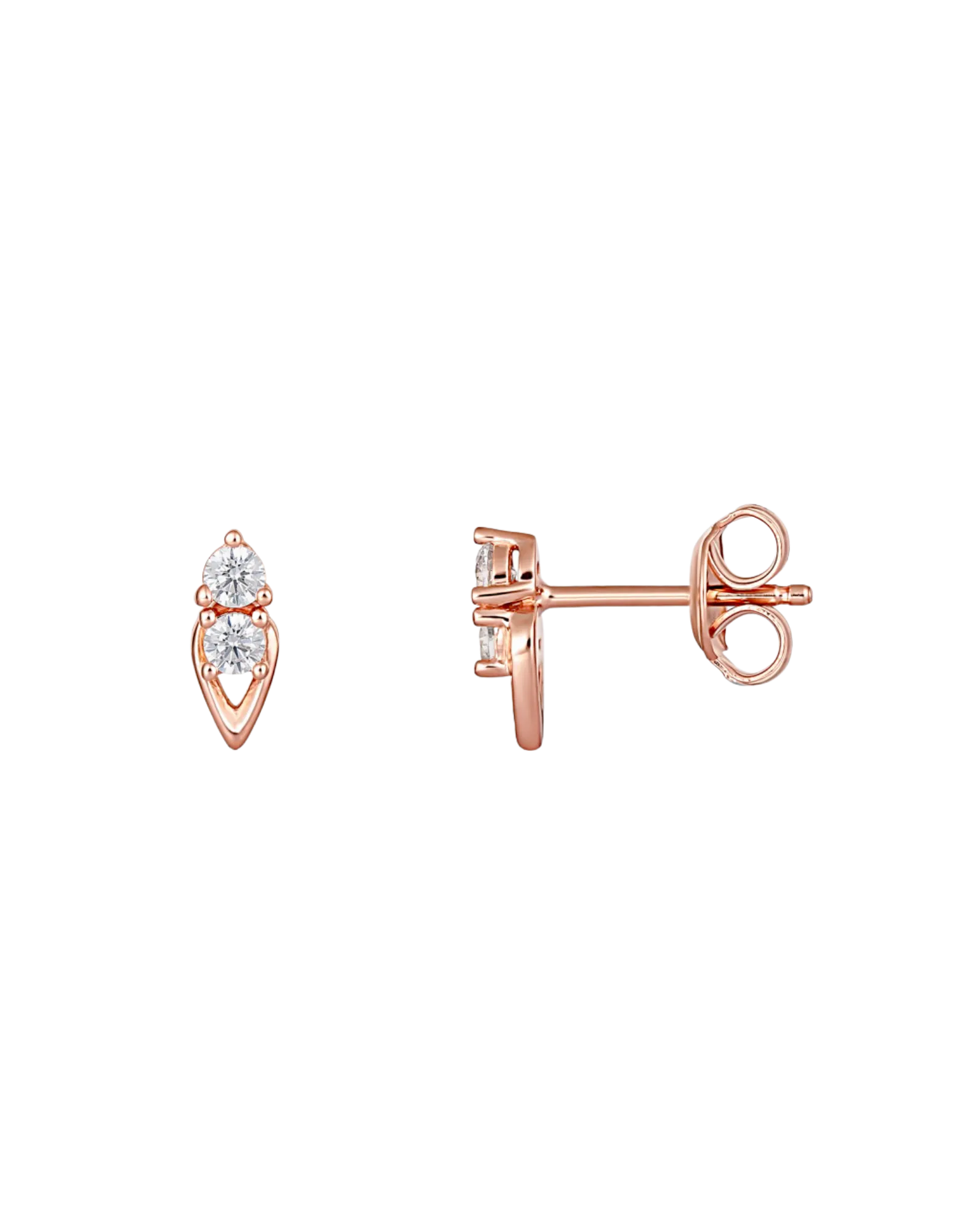 Georgini Heirloom Keepsake Earrings - Rose Gold