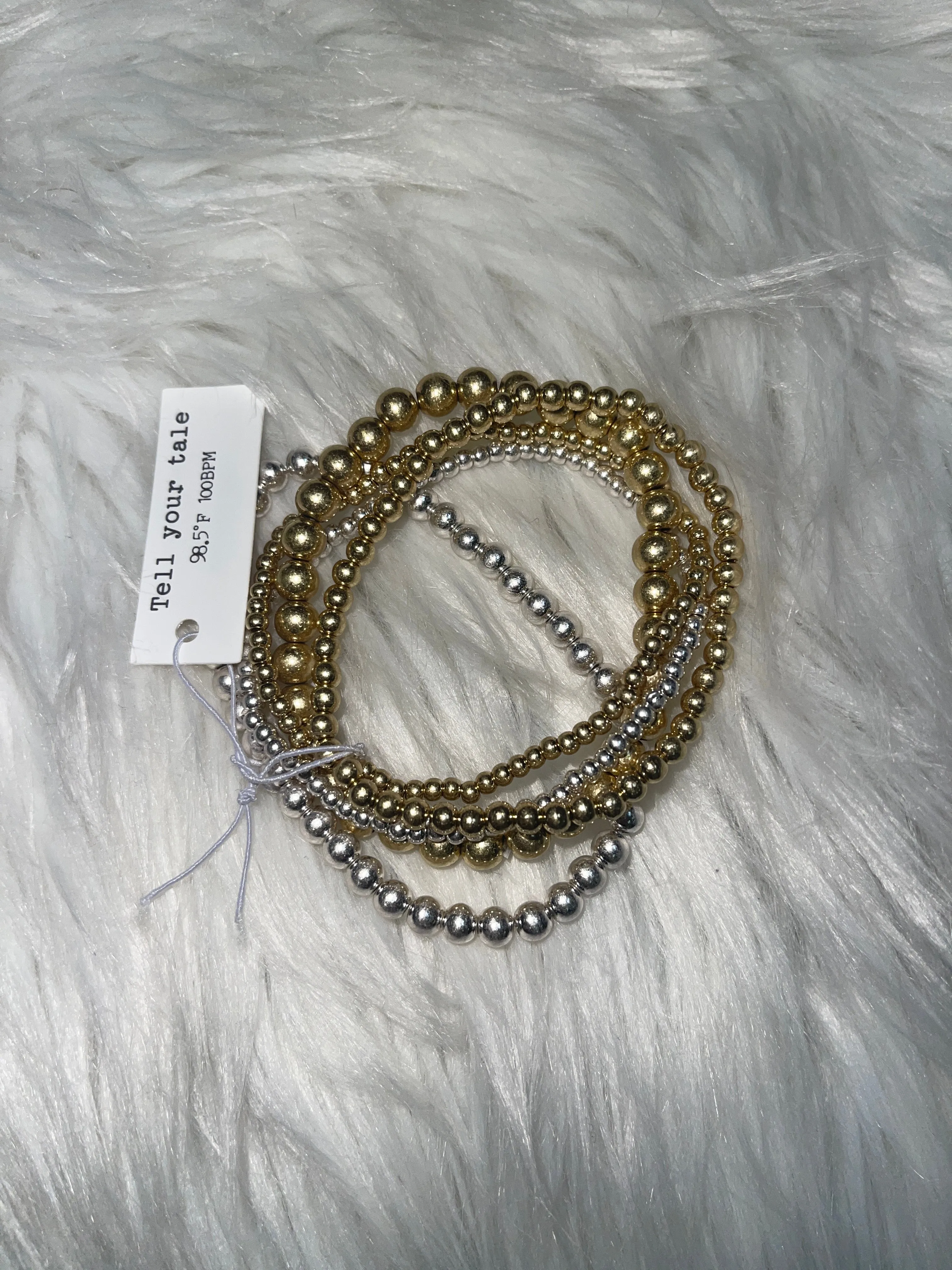 Gold and Silver Bracelet Set