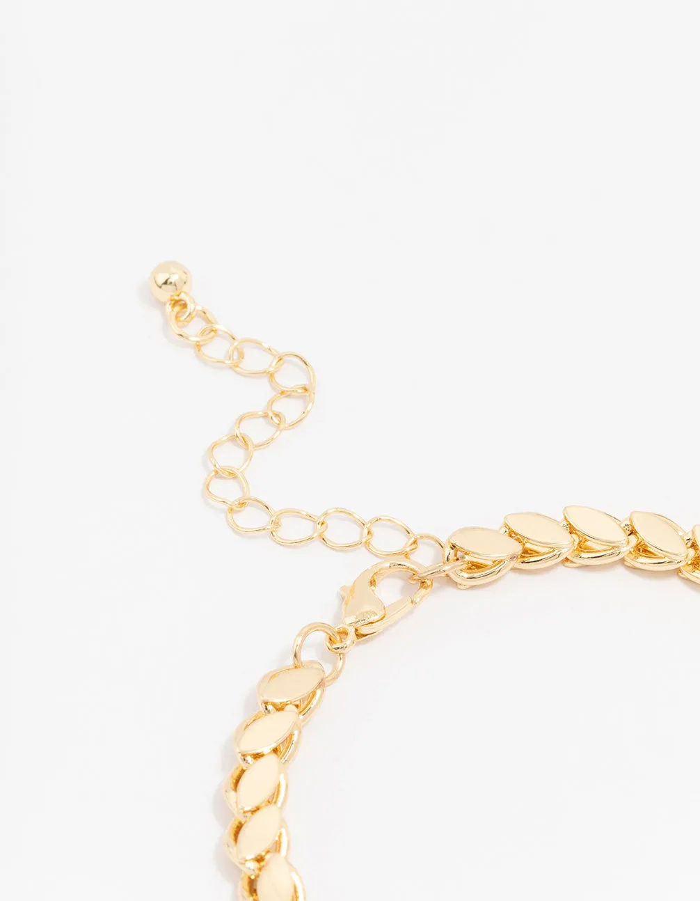 Gold Plated Brass Risoni Chain Bracelet