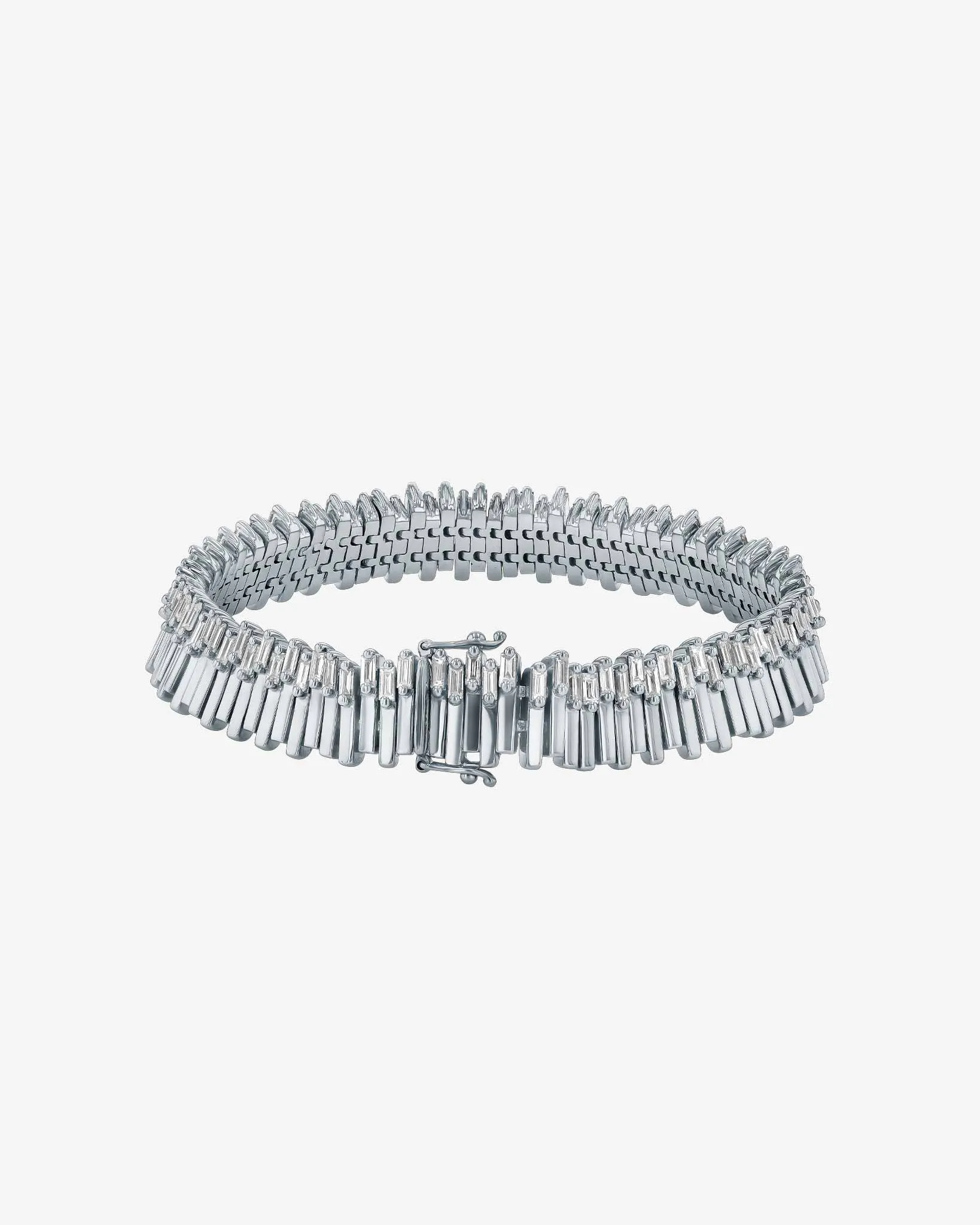 Golden Stacker Diamond Tennis Bracelet