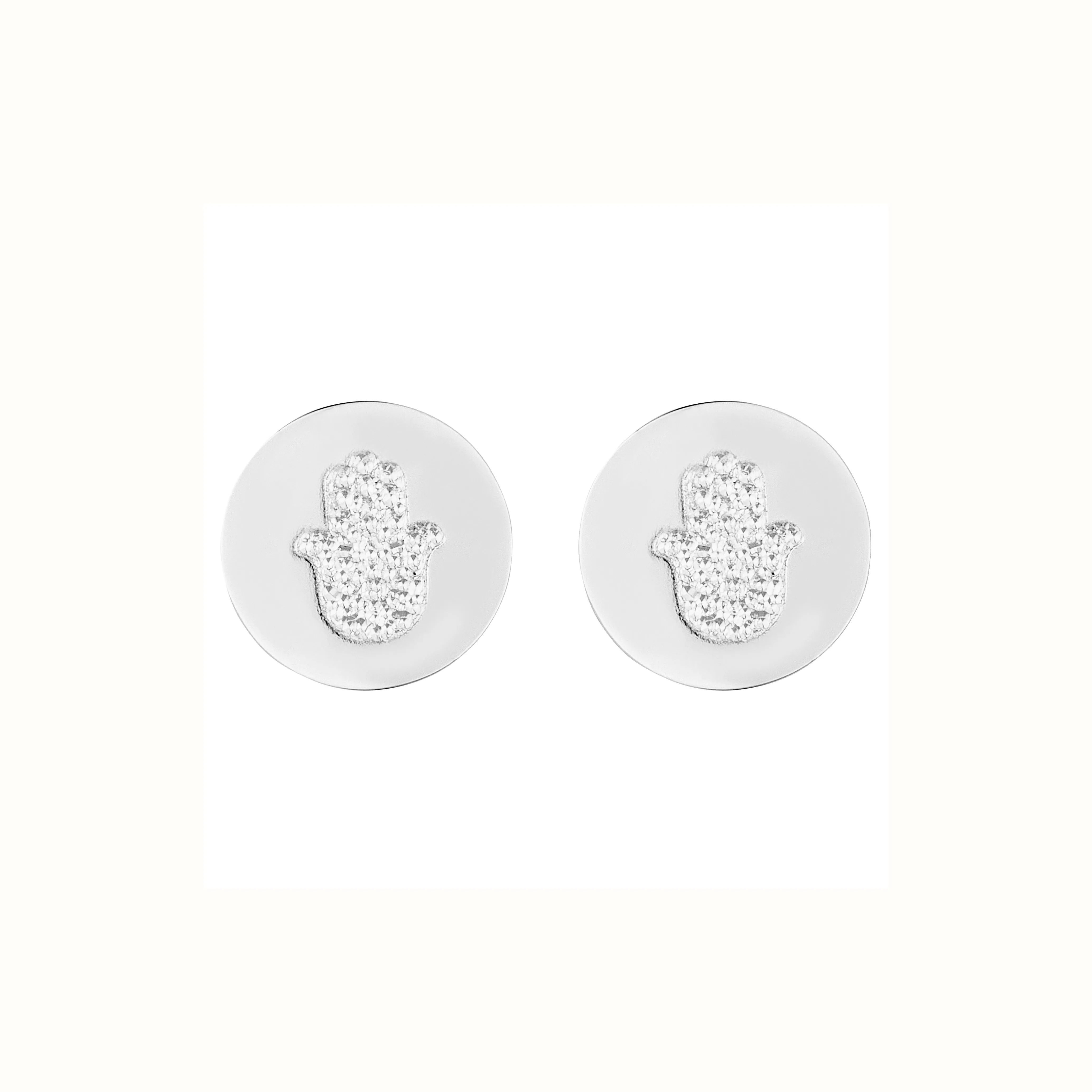 Hamsa 0.8 Stud Earrings