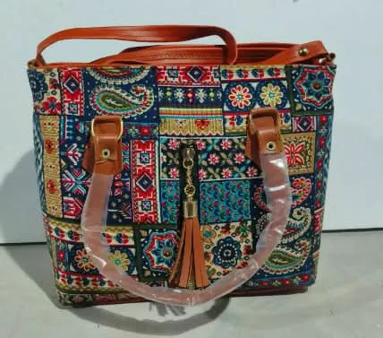 Handled Printed Shopping Bag for women