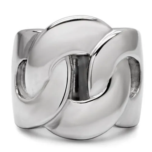 High polished (no plating) Stainless Steel Ring with No Stone for Women Style TK131