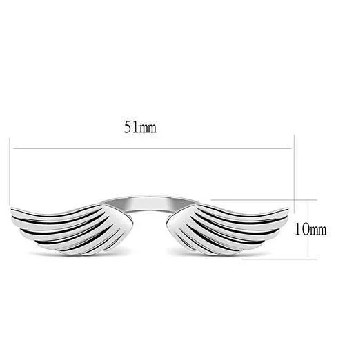 High polished (no plating) Stainless Steel Ring with No Stone for Women Style TK3145