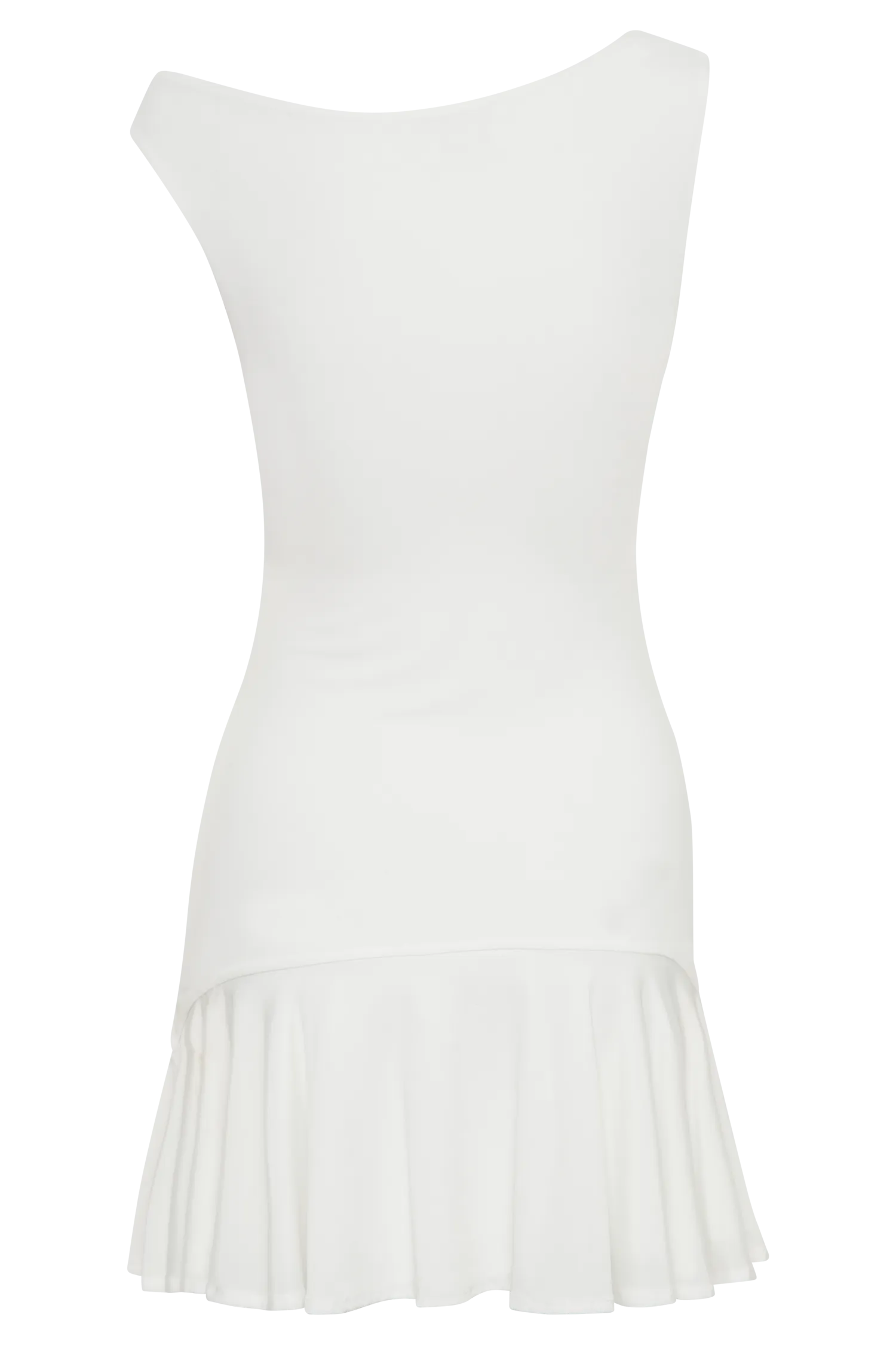 Irving Off Shoulder Slinky Mini Dress - Ivory