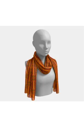 Kente Print Long Scarf