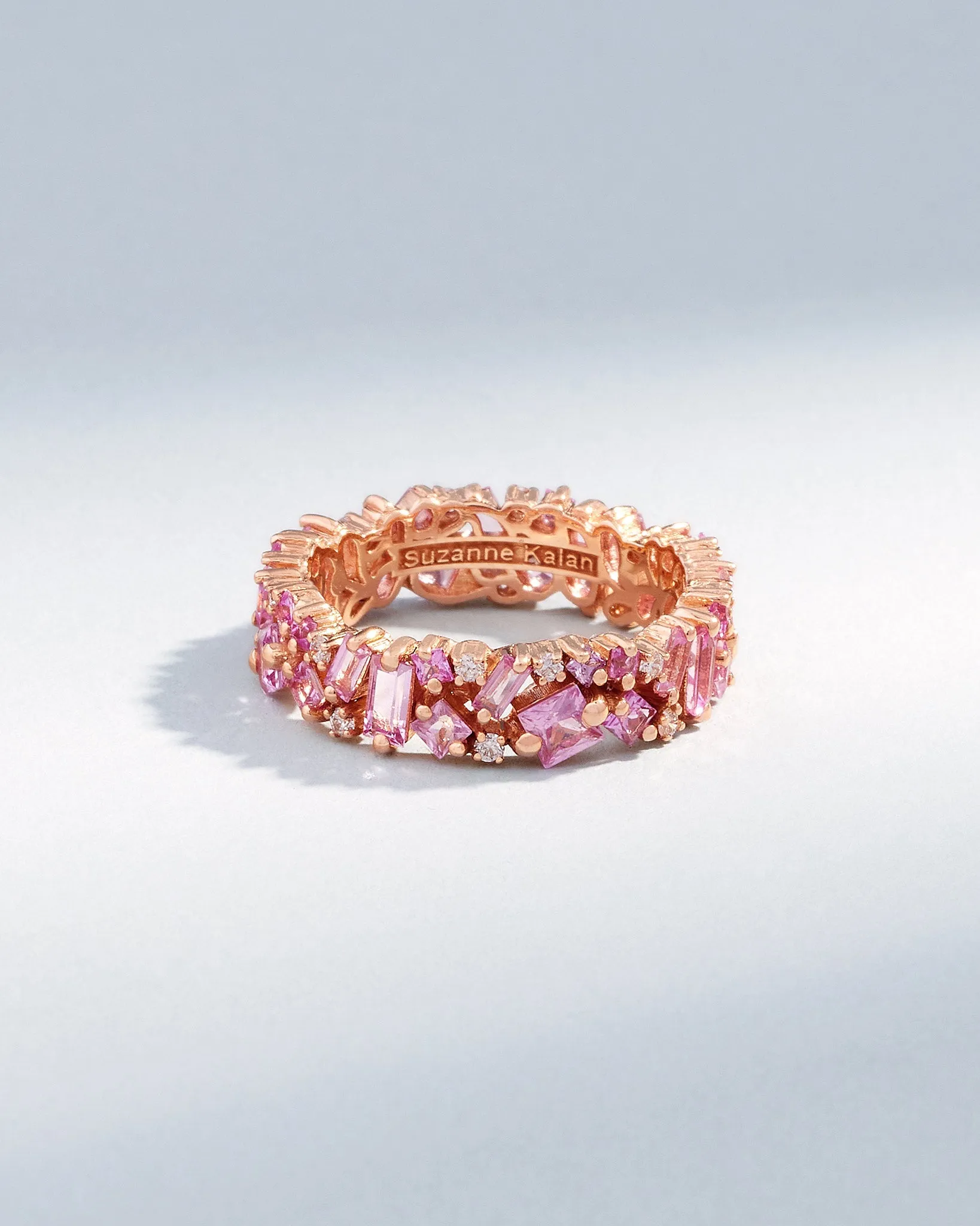 La Fantaisie Pink Sapphire Eternity Band