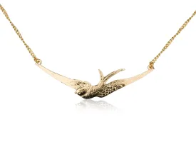 Large Swallow Pendant & Helen Chain Necklace