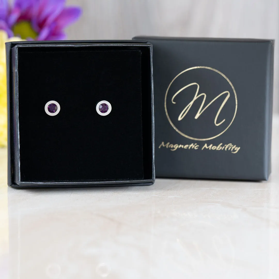 Magnetic Stud Earrings: Birthstones | Magnetic Mobility