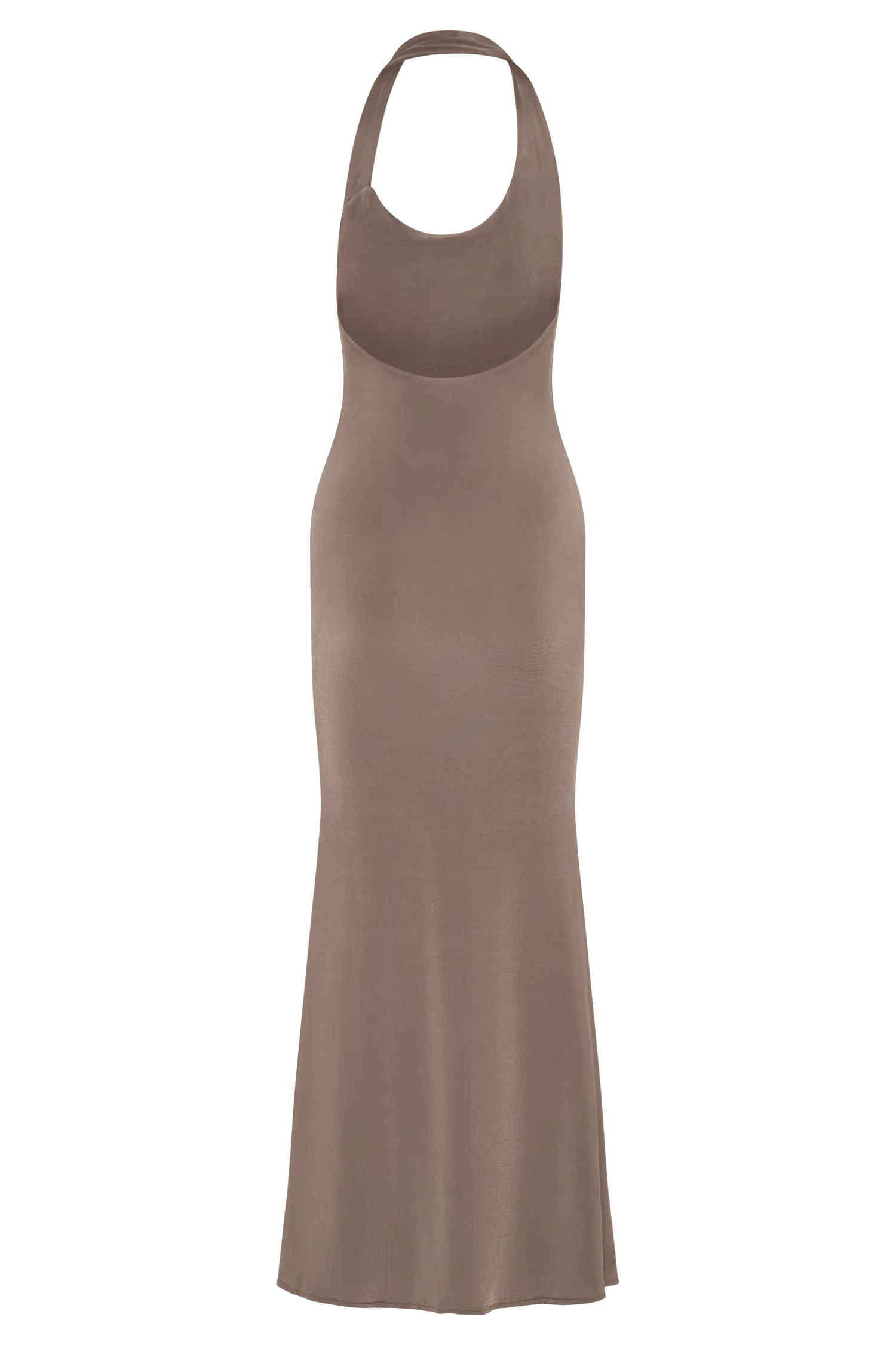 Marianne Asymmetrical Slinky Maxi Dress - Coco