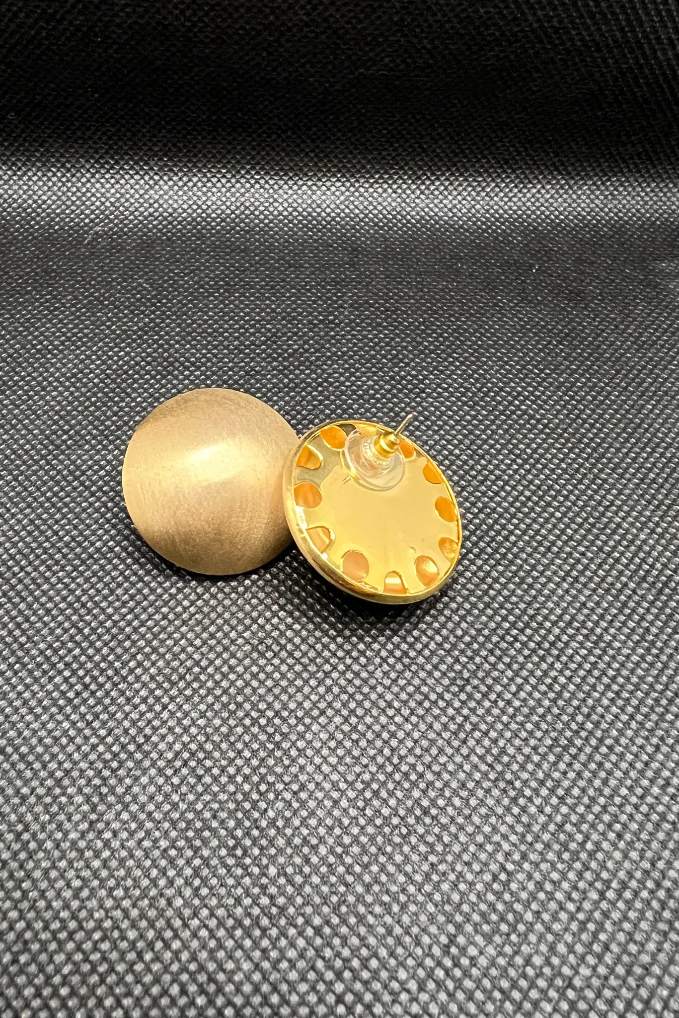 Matte Gold Stud Earrings