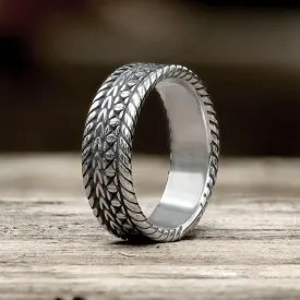 Minimalist Braided Stainless Steel Band Ring