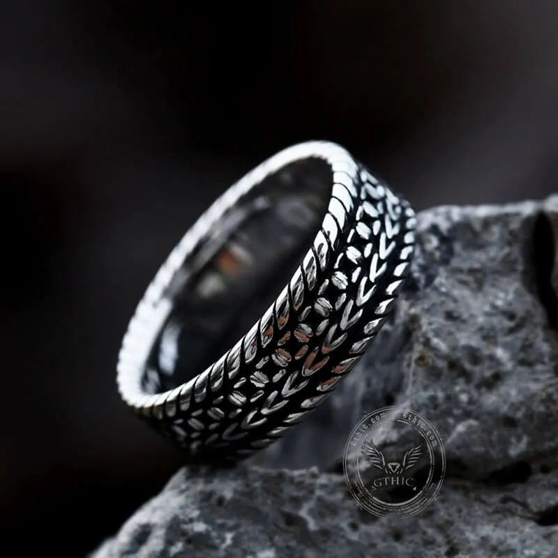 Minimalist Braided Stainless Steel Band Ring