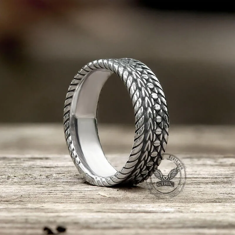 Minimalist Braided Stainless Steel Band Ring