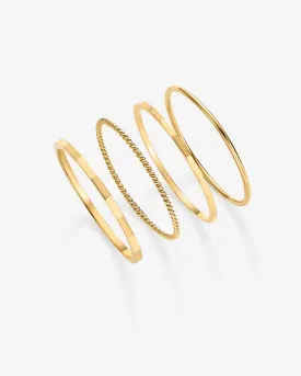 Minimalist Stacking Ring Set