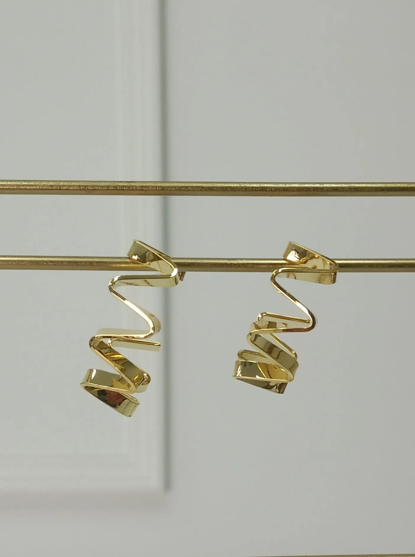 Molten Gold Hoop Earrings