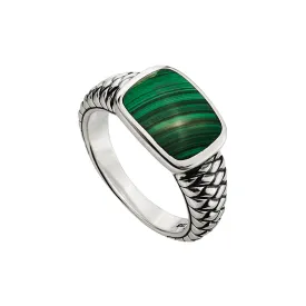 NAVIGATOR MALACHITE MENS RING