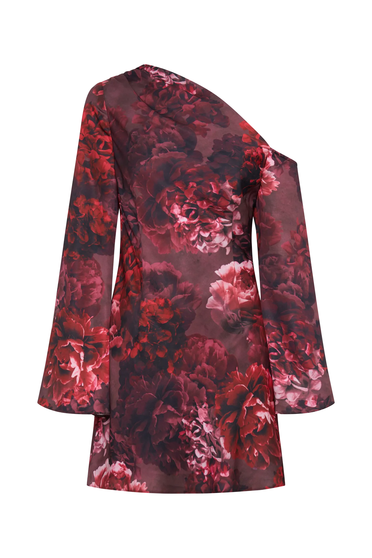 Nikita Long Sleeve Mini Dress - Peony Print